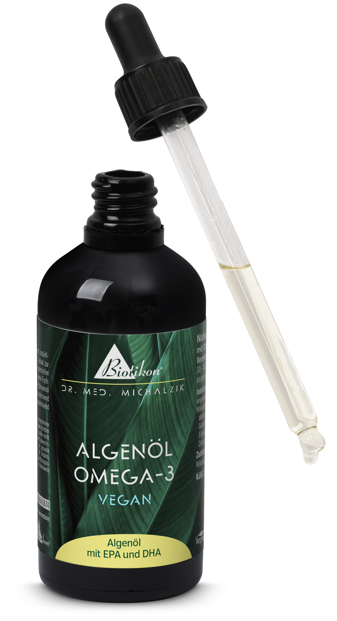 Omega-3-Algenoel-vegan_Flasche-Pipette Omega-3-Algenoel-vegan_Flasche-Pipette