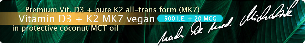 Vitamin D3 + K2 MK7 500 IU + 20 MCG drops (children)