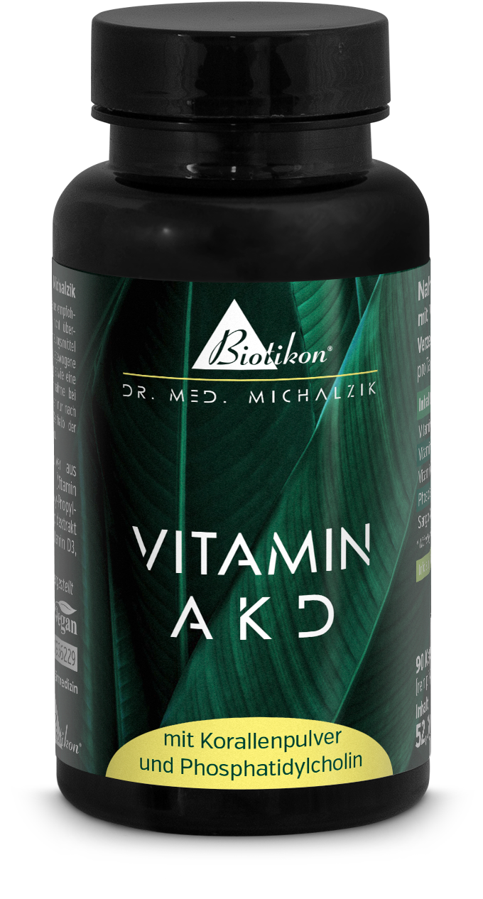 Vitamin A K D dose illustration from the front