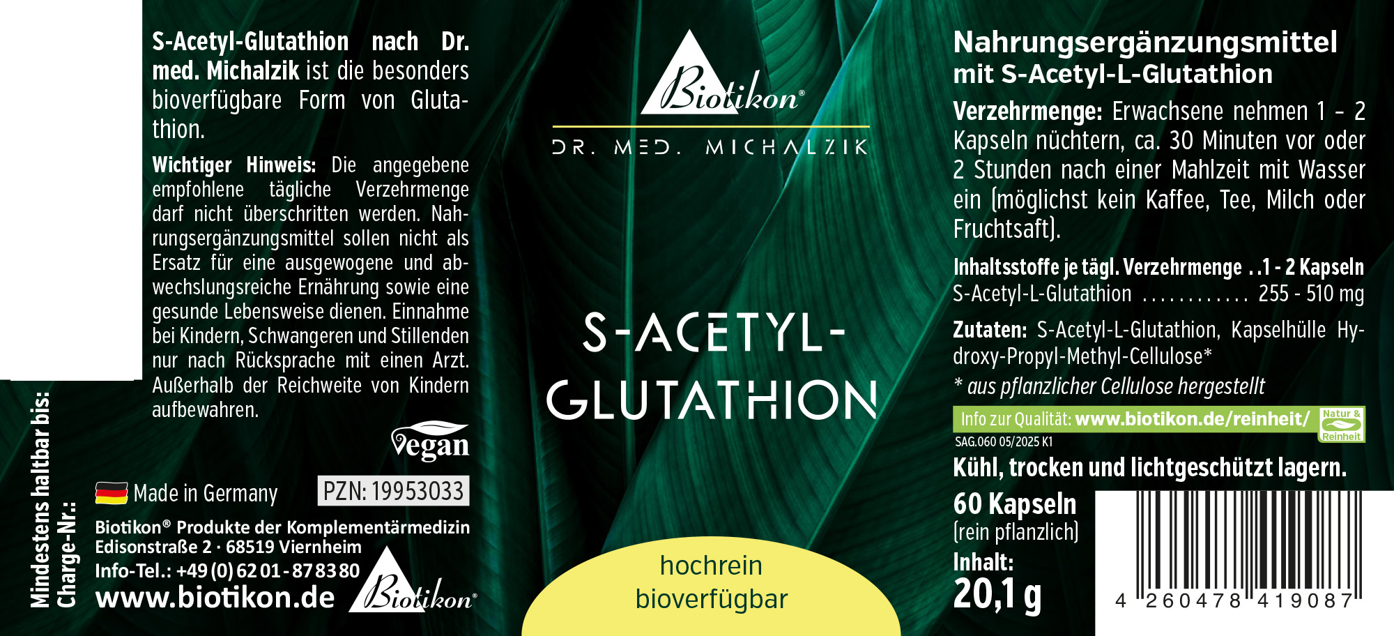 S-Acetyl-Glutathione label S-Acetyl-Glutathione label