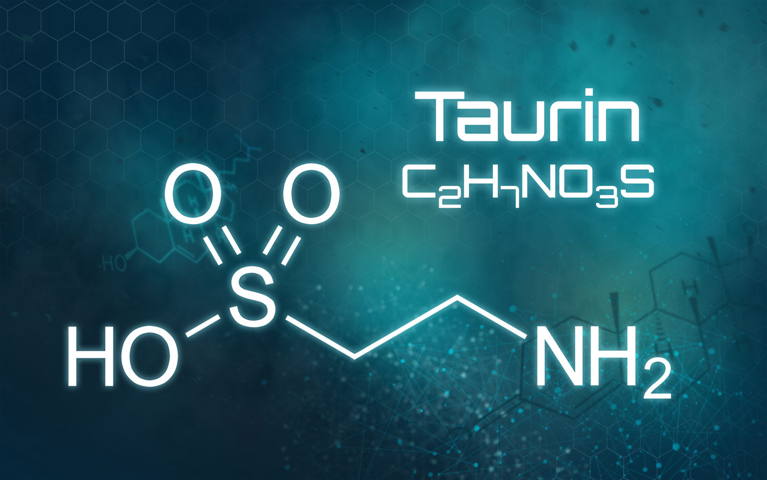 L-taurine structural formula L-taurine structural formula