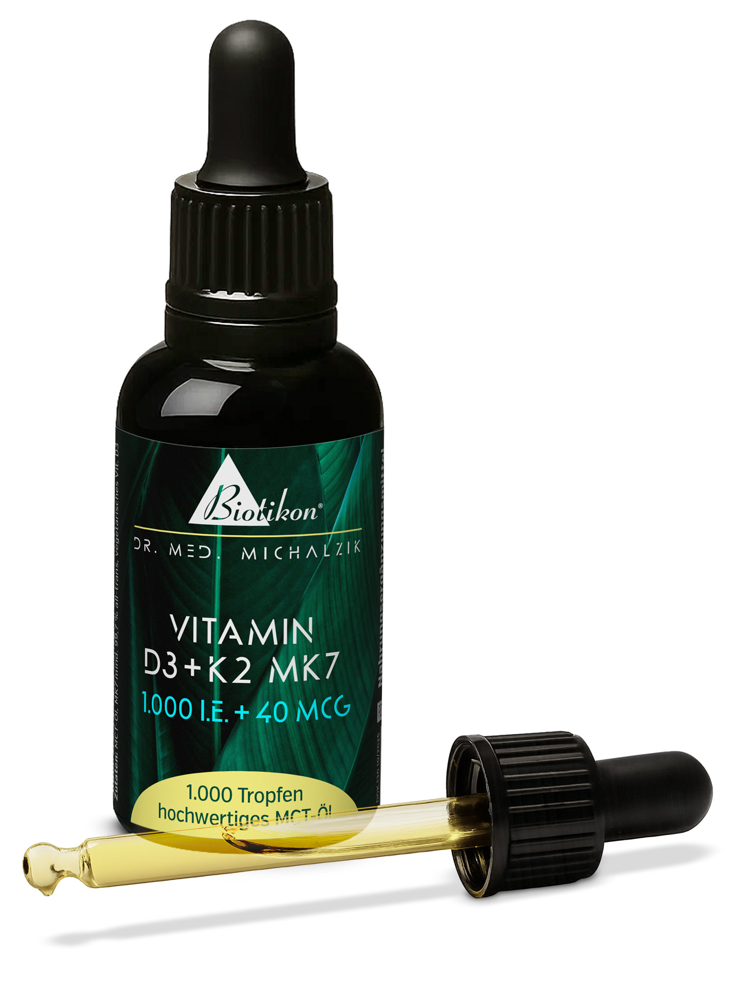 Vitamin D3 K2-1000 IU 40mcg conventional bottle with pipette Vitamin D3 K2-1000 IU 40mcg conventional bottle with pipette