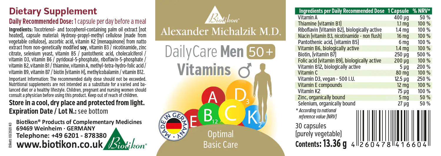 DailyCare Men 50+ Multivitamins