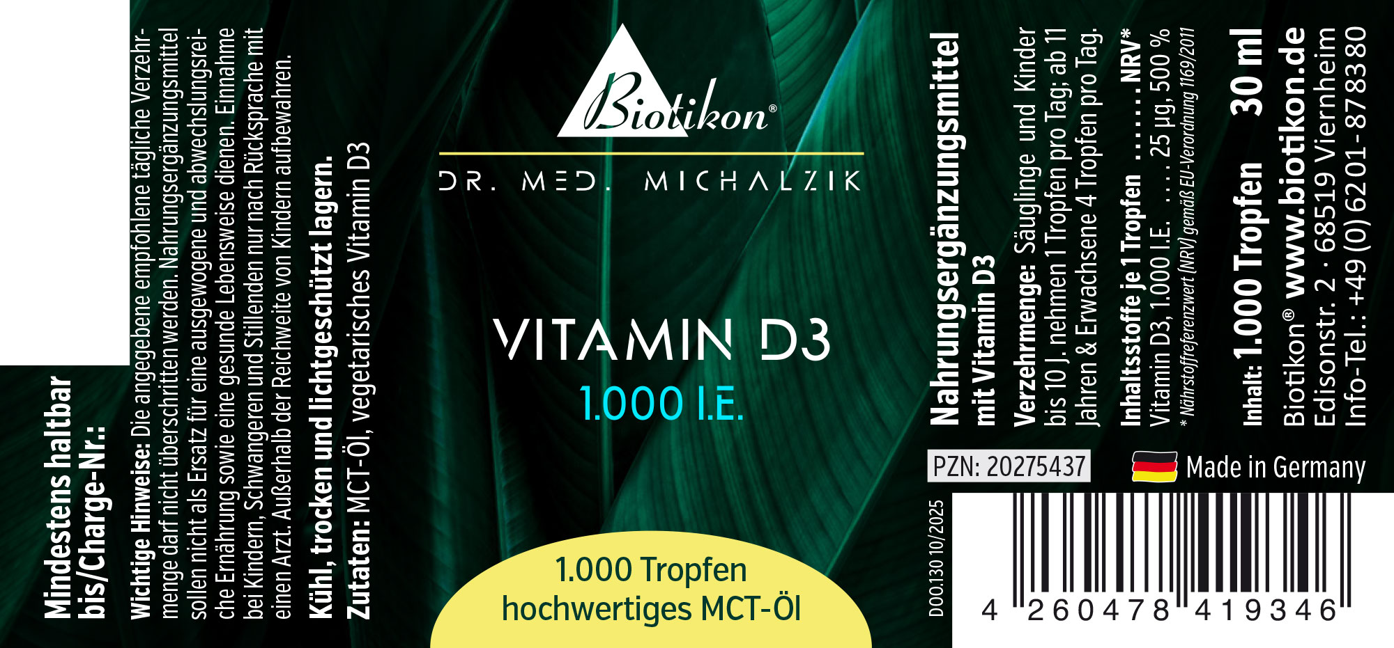 Vitamin D3 1000IE conventional label (2) Vitamin D3 1000IE conventional label (2)