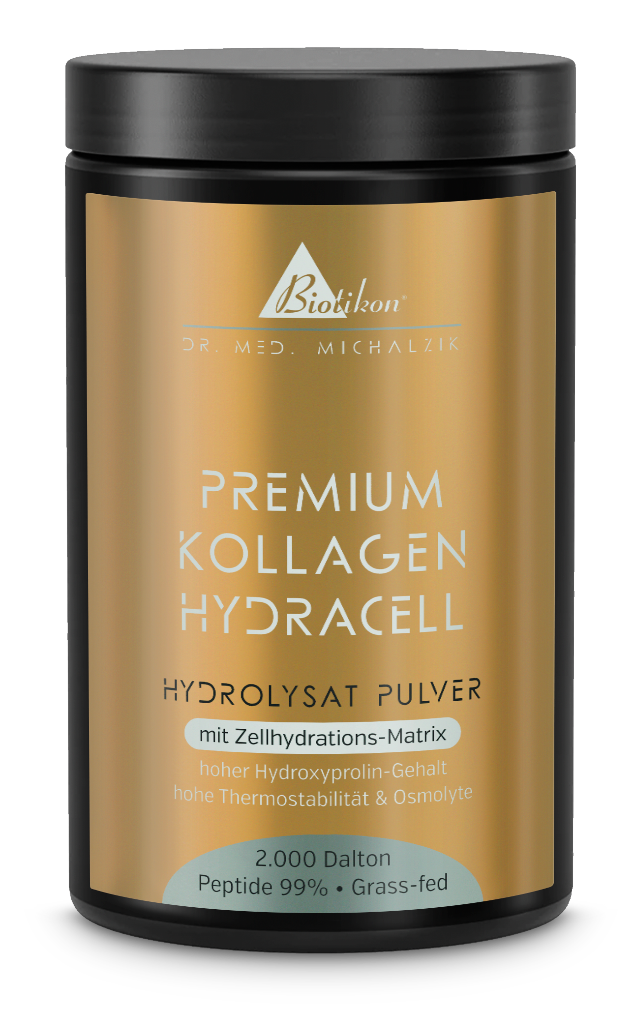 Premium Collagen HydraCell Hydrolysate Powder Can Front Side