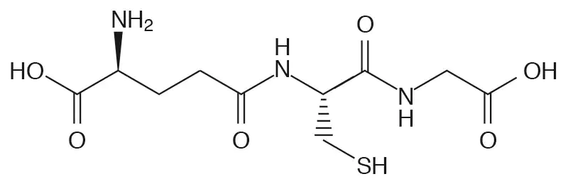 L-glutathione structural formula L-glutathione structural formula