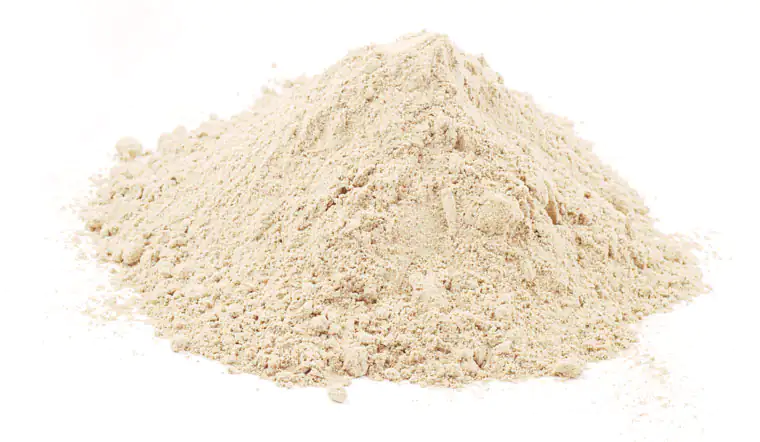 Heap of powder from beta-glucan Heap of powder from beta-glucan