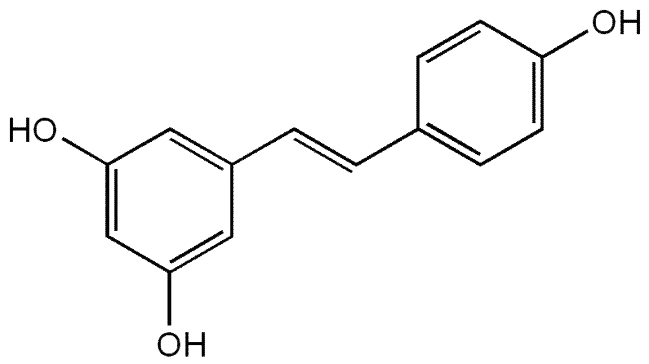 Polyphenols – Chemical Structure Diagram of the chemical structure of polyphenols in black and white, featuring functional groups.