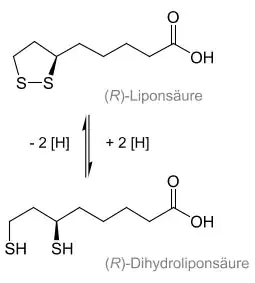 R-alpha lipoic acid structural formula R-alpha lipoic acid structural formula