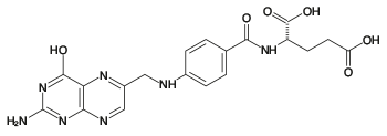 Folic acid structural formula