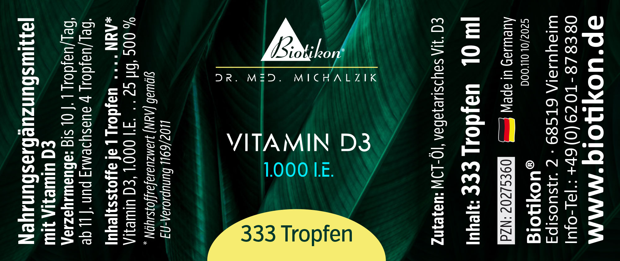 Vitamin D3 1000IE conventional label Vitamin D3 1000IE conventional label