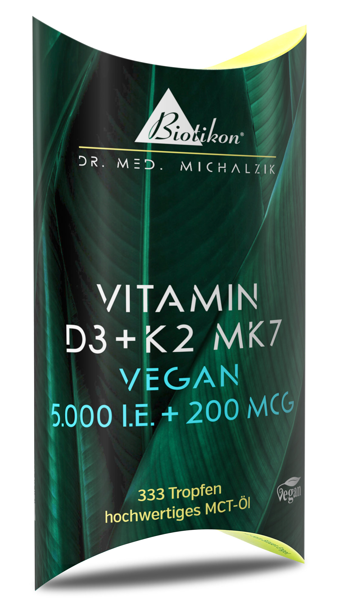 Vitamin D3 + K2 MK7 5,000 IU + 200 mcg vegan drops