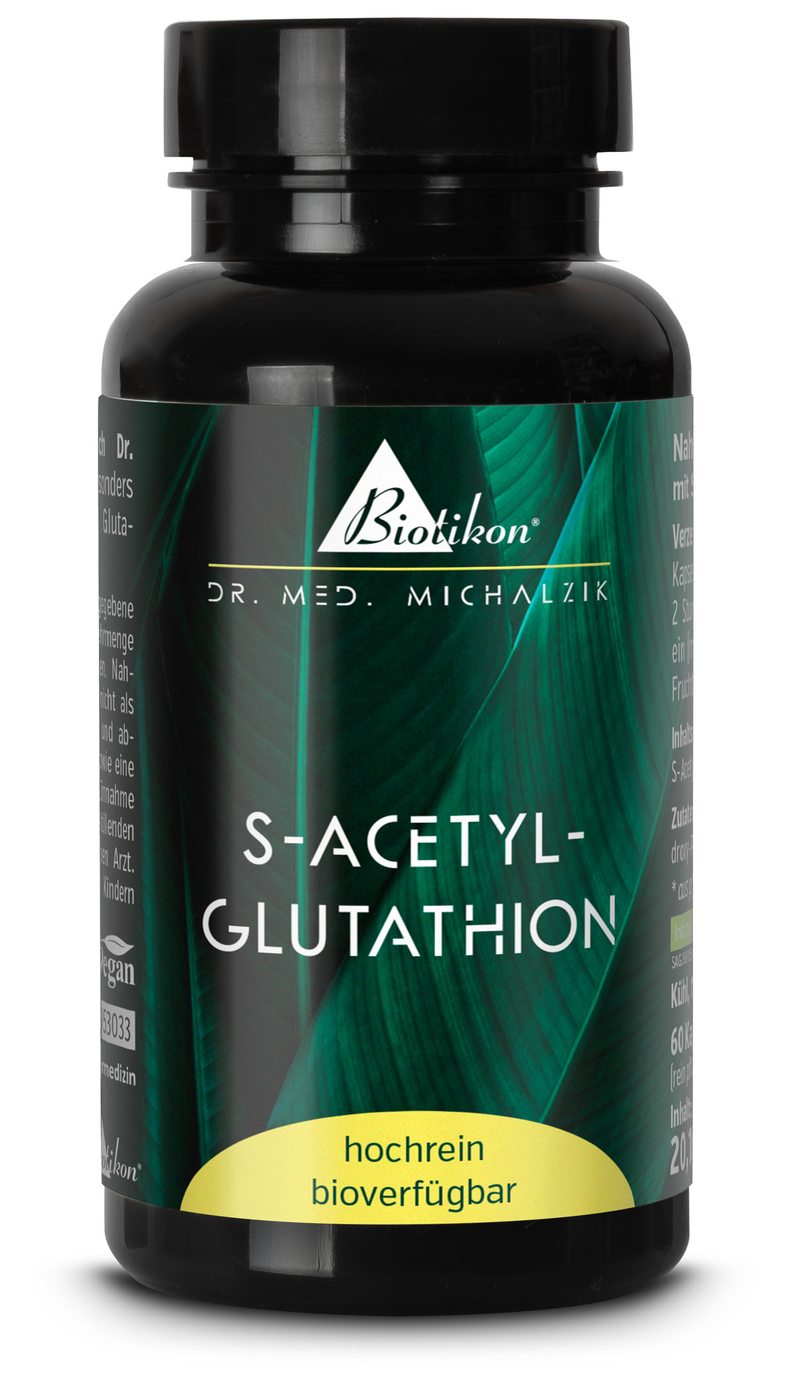 S-Acetyl-Glutathione dose frontal view S-Acetyl-Glutathione dose frontal view
