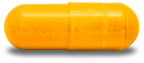 Vitamin D 1000 IU - Capsules Yellow oval capsule, 1000 IU, displayed against a black background.