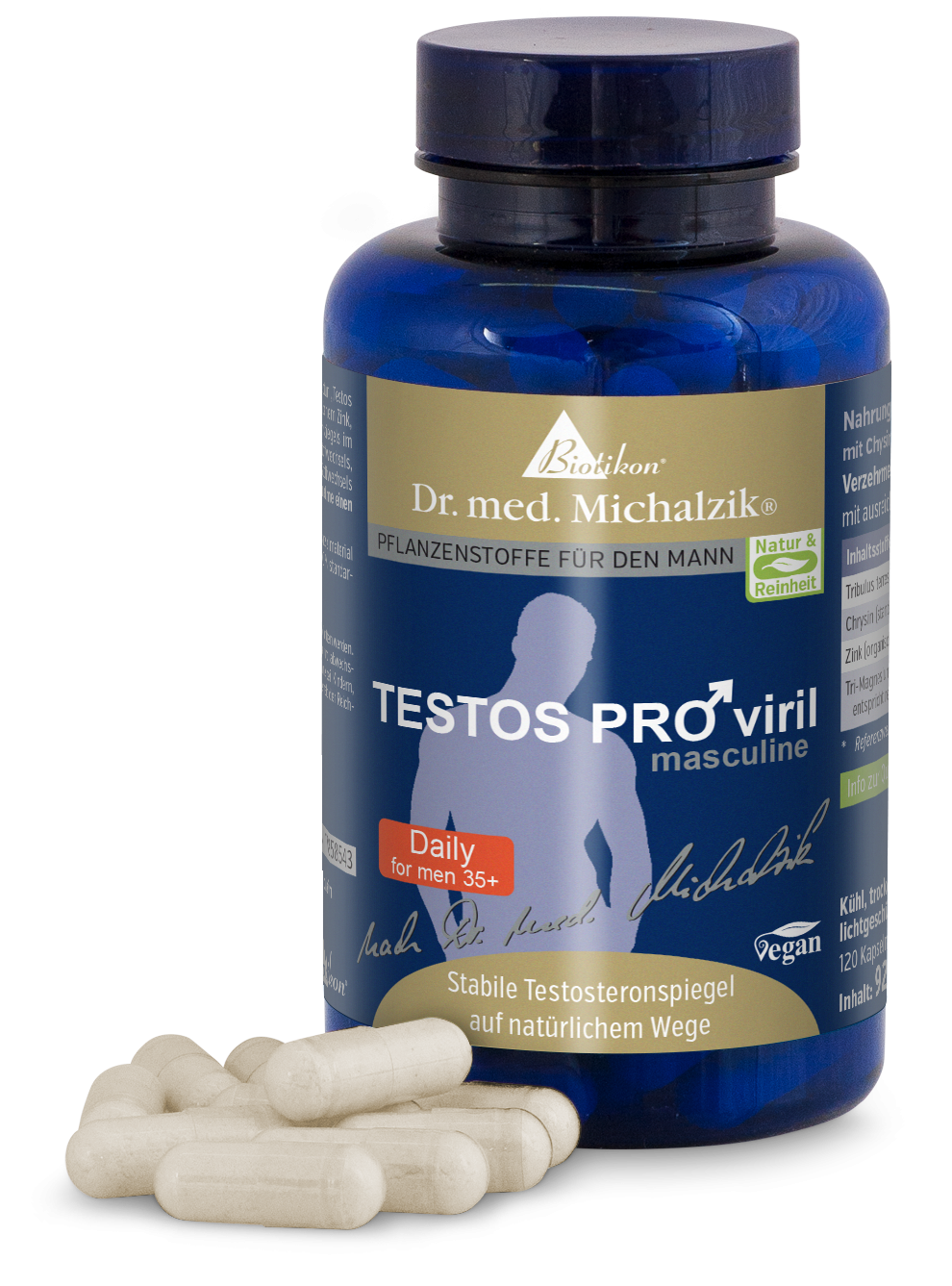 Testos PRO viril masculine by Dr. med. Michalzik