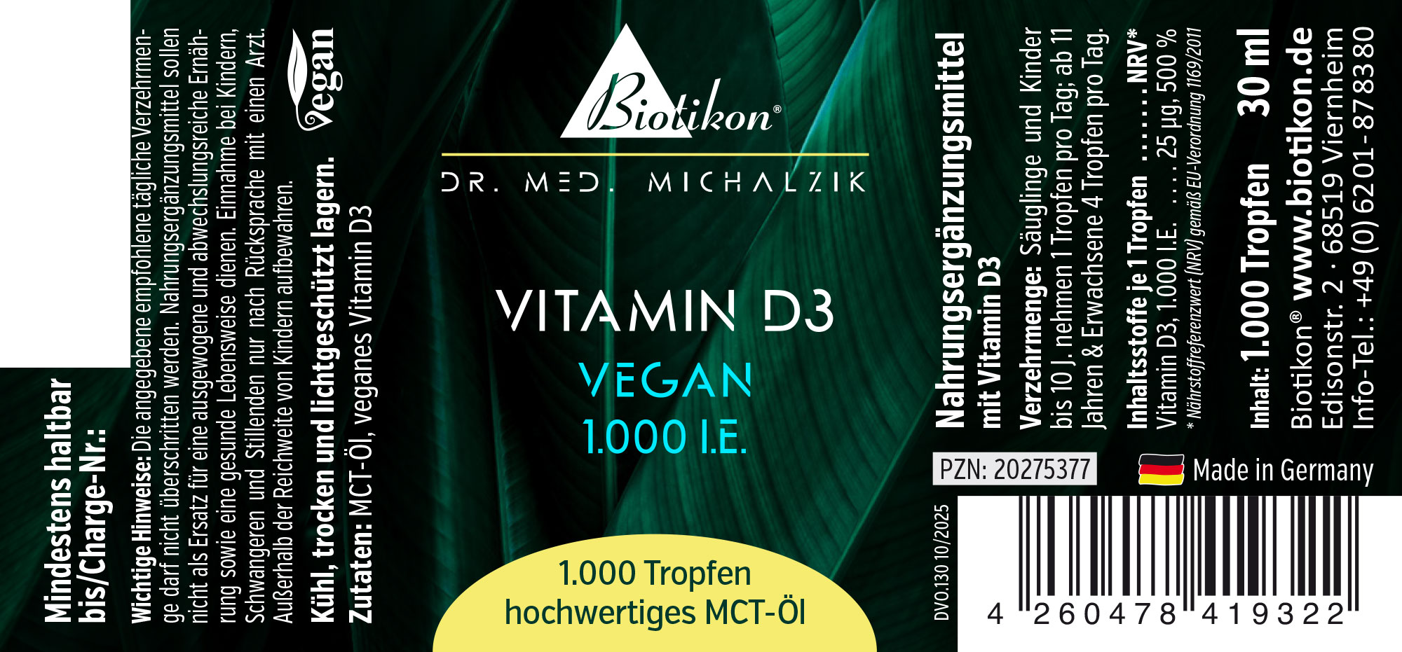 Vitamin D3 1000IE vegan label (2) Vitamin D3 1000IE vegan label (2)