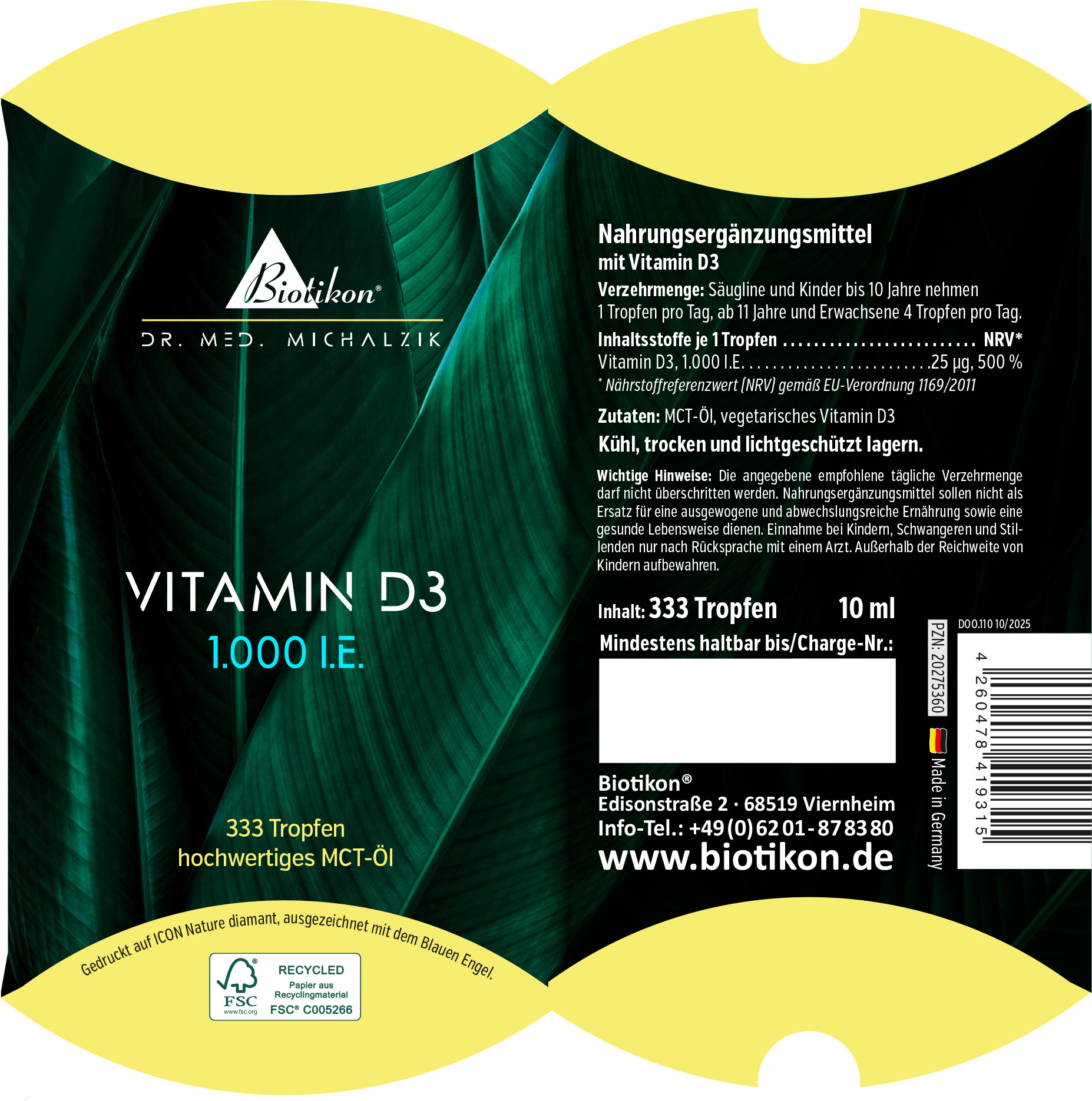 Vitamin D3 1,000 IU conventional pillow box Vitamin D3 1,000 IU conventional pillow box