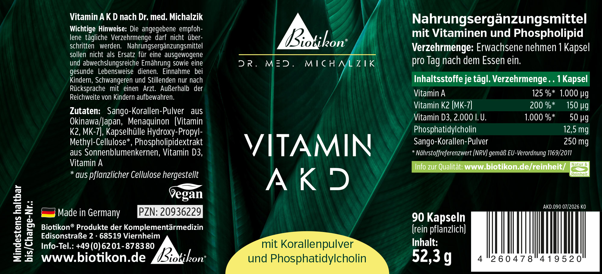Label image Vitamin A K D