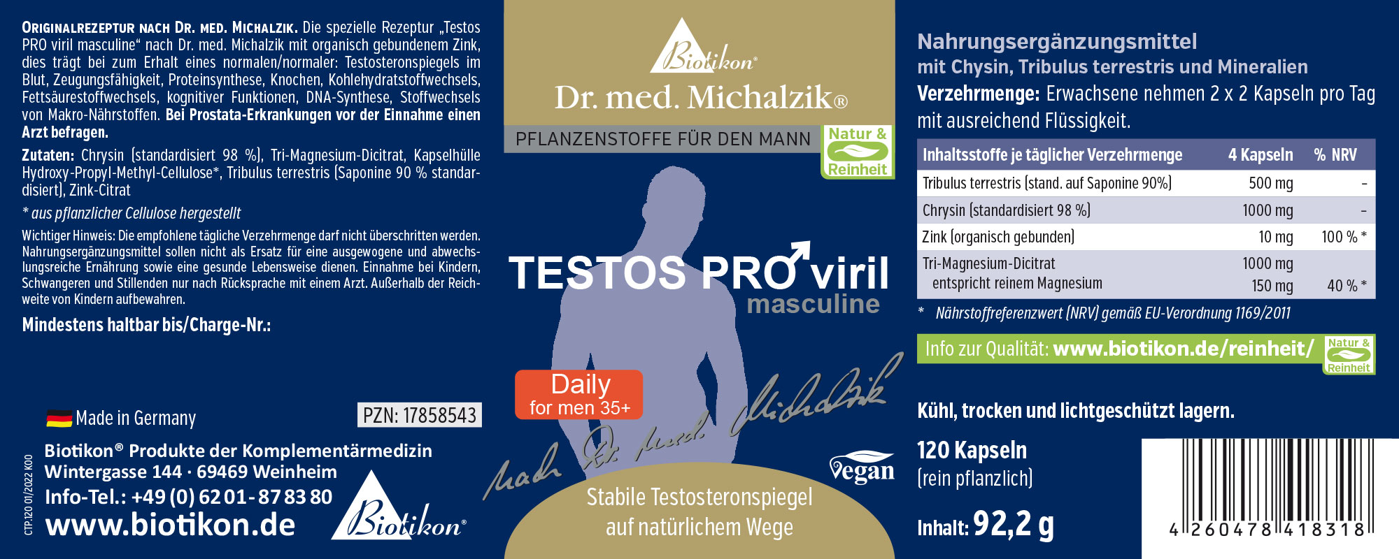 Testos PRO viril masculine