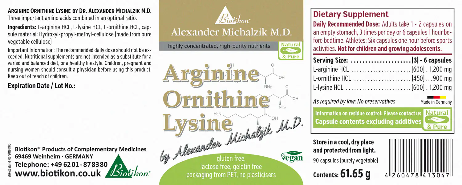 Arginine Ornithine Lysine