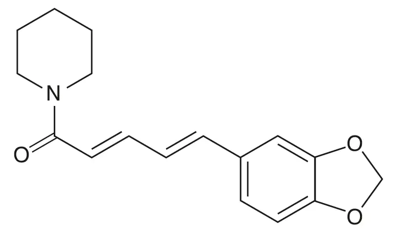 Piperine structural formula Piperine structural formula